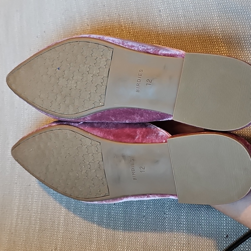 Birdies The Swan Raspberry Velvet Jeweled Mule - Picture 8 of 10
